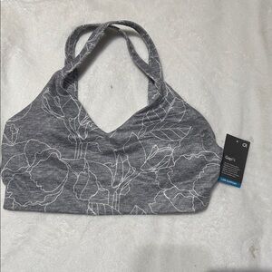 GAP Charcoal Floral Sports Bra